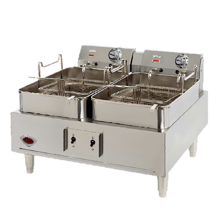 Product image #1 for Wells F-30 Countertop Electric Deep Fryer with Dual 15 lb Fry Pots