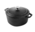 Thumbnail image #1 for American Metalcraft Round Cast Iron Casserole Dish with Handles and Lid, 4 Qt.