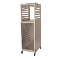 NU-VU Full-Height Non-Insulated Aluminum Bread Cabinet on Casters