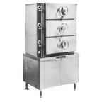 Thumbnail image #1 for Crown SC-3 Three Compartment Steam Coil Pressure Steamer with Cabinet Base
