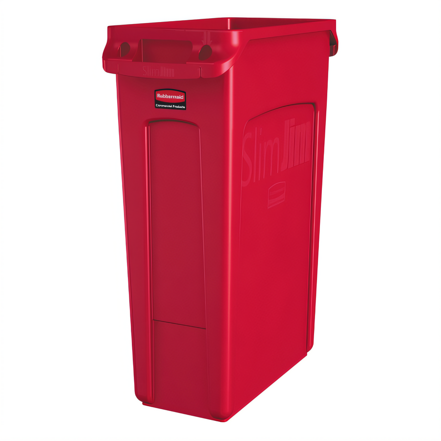 Product image #1 for Slim Jim 23 Gallon Red Rectangular Open-Top Trash Container