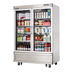 Thumbnail image #1 for Everest 2-Section Bottom-Mount Glass Door Reach-In Refrigerator, 50 Cu. Ft., Stainless Steel