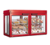 Thumbnail image #1 for Hatco Flav-R-Savor 48-Inch Large Capacity Non-Humidified Countertop Hot Food Merchandising Cabinet with 2 French Doors and 3-Shelf Rack