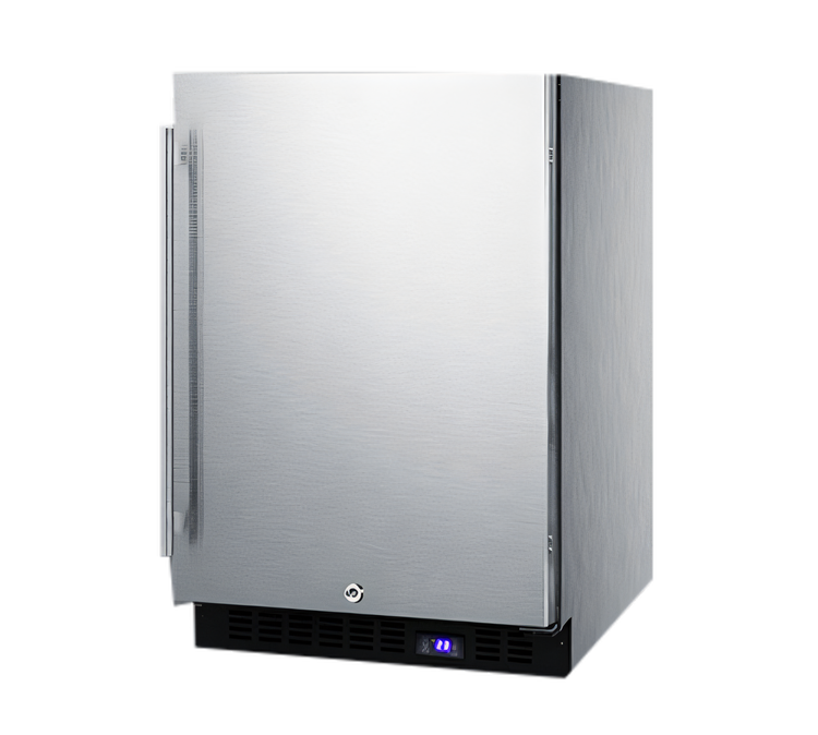 Product image #1 for Summit Commercial 24-Inch Undercounter All-Freezer, 4.7 Cu. Ft., Built-In/Freestanding, Stainless Steel