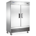 Thumbnail image #1 for Aurora 54-Inch Wide Two-Section Reach-In Freezer with Solid Hinged Doors, 41.3 Cu. Ft., Stainless Steel, Bottom-Mounted Self-Contained Refrigeration