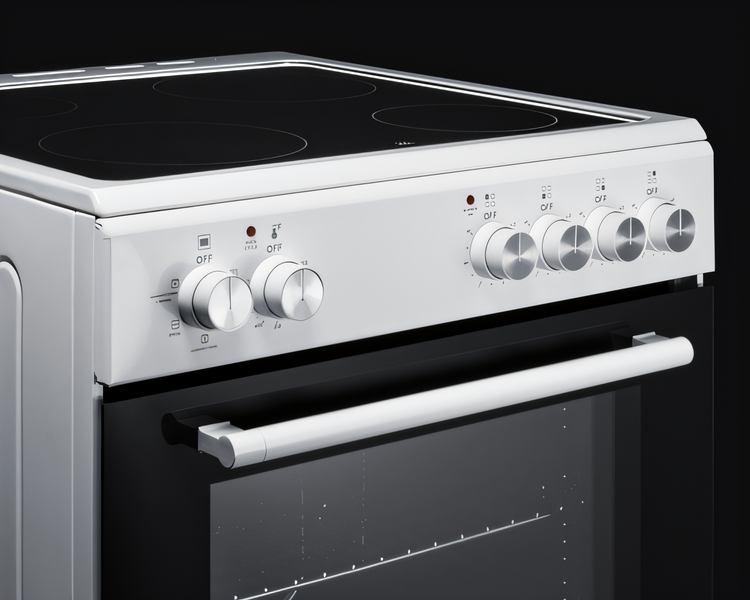 Product image #1 for Summit Appliance 20-Inch White Smooth-Top Electric Convection Range with 1.87 Cu. Ft. Oven