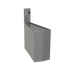 Thumbnail image #1 for Glastender Underbar Outside Wedge Corner Drainboard with Backsplash, 15° Angle, 19-Inch Deep, Stainless Steel, No Legs