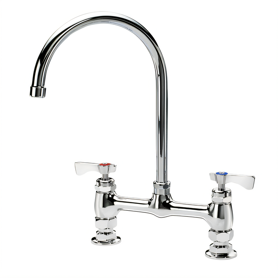 Product image #1 for Royal Series 8-Inch Center Deck Mount Faucet with 8-1/2-Inch Gooseneck Spout