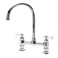 Royal Series 8-Inch Center Deck Mount Faucet with 8-1/2-Inch Gooseneck Spout