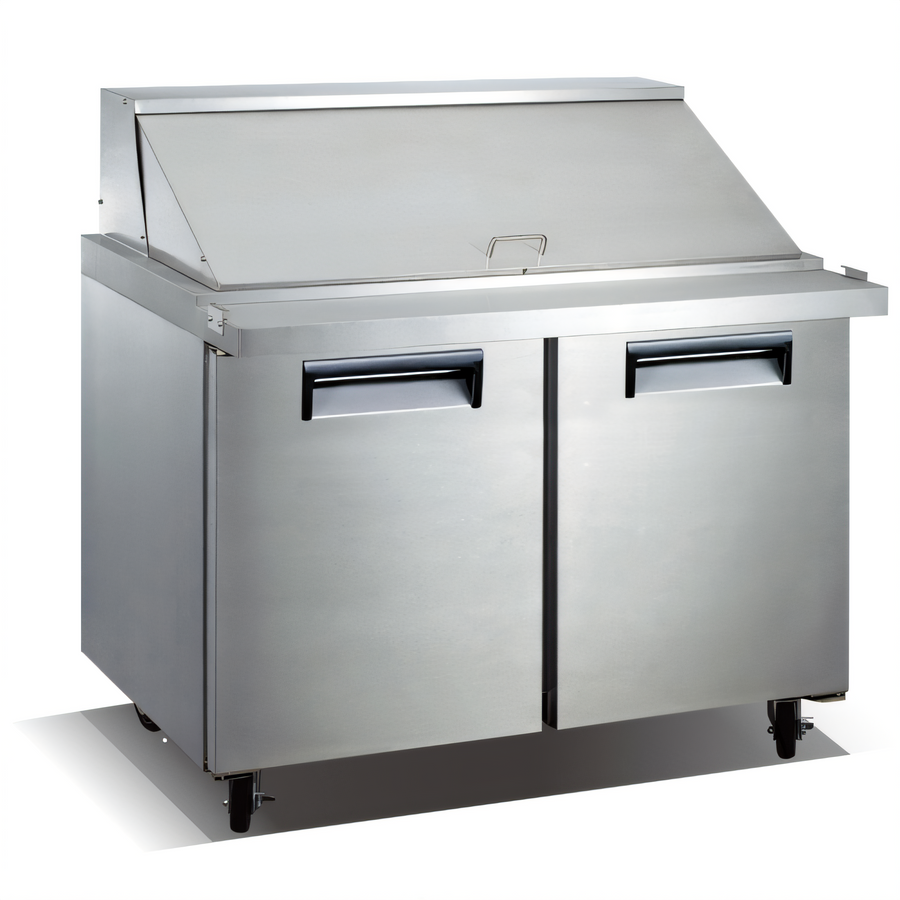 Product image #1 for U-Star 48-Inch Mega Top Sandwich/Salad Refrigerated Prep Table, 2-Door, 18-Pan Capacity