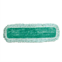 Rubbermaid Commercial Hygen 24-Inch Microfiber Dust Mop Pad with Fringe, Green