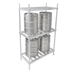 Thumbnail image #1 for John Boos 60-Inch Aluminum Keg Rack with 3 Shelves, 6-Keg Capacity