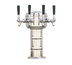 Thumbnail image #1 for Mini-Mushroom Countertop Air-Cooled Draft Beer Tower with 4 Faucets, Polished Stainless Steel