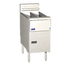 Thumbnail image #1 for Pitco Solstice SE14T Electric Floor Model Commercial Deep Fryer with Split Frypot, Dual 20-25 lb Tanks, 17 kW