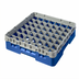 Thumbnail image #2 for Cambro Camrack Full-Size 49-Compartment Glass Rack with Soft Gray Extender, Blue
