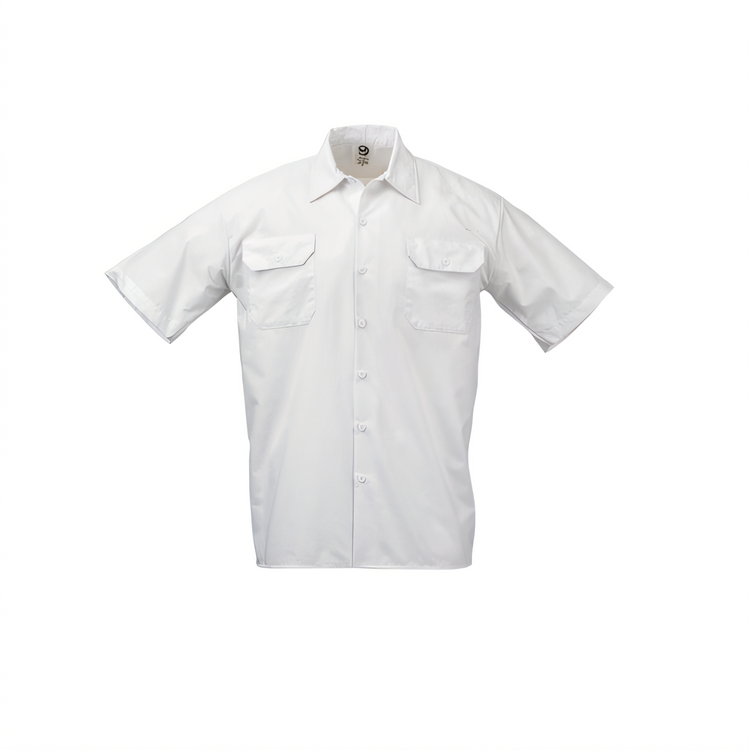 Product image #1 for Metro Edge Unisex Brewer/Work Shirt, Short Sleeve, Large, White