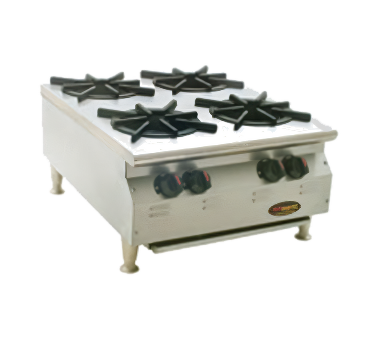 Product image #1 for RedHots Chef's Line 24-Inch Countertop Gas Hot Plate, 4-Burner, Natural Gas, 100,000 BTU