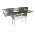 Thumbnail image #1 for John Boos E-Series 72-Inch 2-Compartment Sink with Dual Drainboards, 12-Inch Deep Bowls, 18-Gauge Stainless Steel