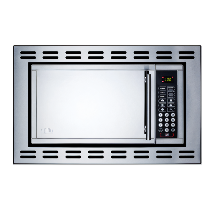 Product image #1 for Summit Commercial 0.9 Cu. Ft. Built-In Light Duty Microwave Oven, 900W, Mirror Finish