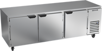 Beverage-Air UCR93AHC Three-Section Undercounter Side-Mount Refrigerator, 93-Inch Wide