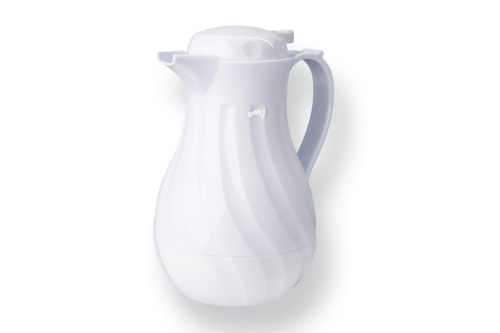 Product image #1 for Crestware 20 oz Swirl White Beverage Carafe