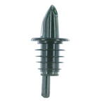 Thumbnail image #1 for Spill-Stop 365-00 Plastic Liquor Pourer, Soft Poly-Kork, Smoke, Black Spout, Without Collar
