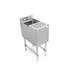 Thumbnail image #1 for Freestanding Stainless Steel Underbar Mixology Station with Fabricated Sink, Rinser Faucet, and Dump Basket