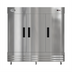 Thumbnail image #1 for KoolMore 81-Inch Three-Section Reach-In Refrigerator, 72 Cu. Ft., Bottom-Mount, Stainless Steel