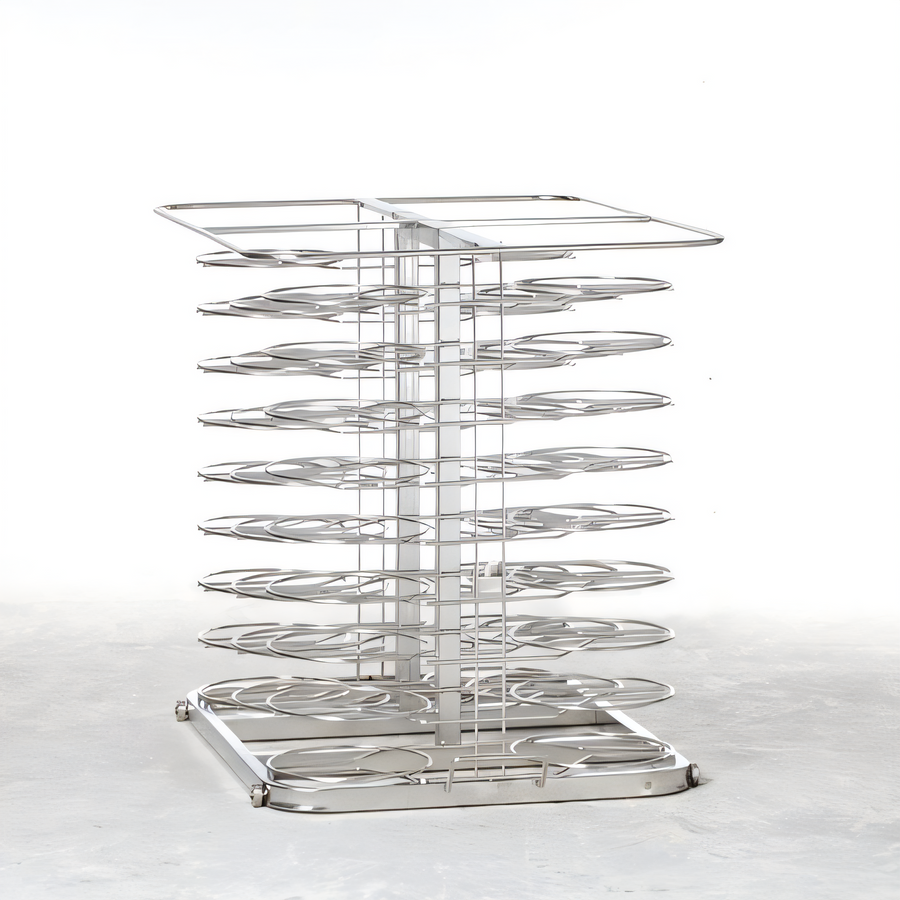 Product image #1 for RATIONAL 10-Full Size Pro/Classic Stainless Steel Mobile Plate Rack, 52 Plates