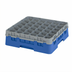 Thumbnail image #2 for Cambro Camrack® Full Size Low Profile 36-Compartment Glass Rack with Soft Gray Extender, Blue