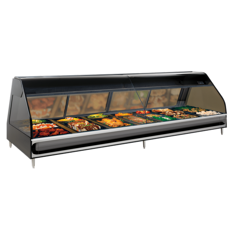 Product image #1 for Alto-Shaam Halo Heat 96-Inch Countertop Full-Service Heated Display Case, 7 Pan Sections, Curved Glass Front