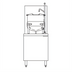 Thumbnail image #1 for Crown GMT-6 Single 6 Gallon Gas Tilting Kettle with 24 Inch Cabinet Base