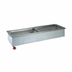 Thumbnail image #1 for Atlas Metal Slim-Line 2-Pan Iced Cold Drop-In Food Well, 4-5/8 Inch Deep