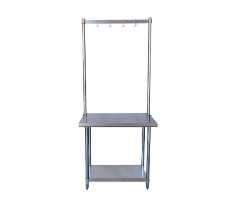 Product image #1 for BK Resources APR-72 Adjustable 72-Inch Stainless Steel Table-Mount Pot Rack