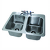 Thumbnail image #1 for Advance Tabco Two-Compartment Drop-In Stainless Steel Sink with 8-Inch Swing Spout Faucet