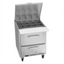 Thumbnail image #1 for Victory UltraSpec™ V-Core Big Top 27-Inch Sandwich Prep Refrigerator with 2 Drawers and 12-Pan Top