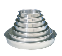 American Metalcraft 9 Inch Tapered/Nesting Solid Pizza Pan, 14-Gauge Aluminum
