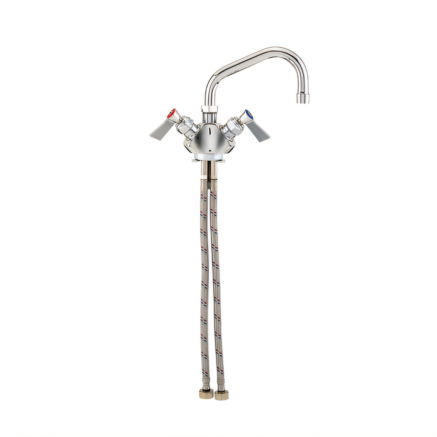 Product image #1 for Fisher Single-Hole Deck Mount Dual-Control Faucet with 12-Inch Swing Spout