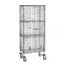 Thumbnail image #1 for Metro Super Erecta Mobile Chrome-Plated Security Cage with 2 Intermediate Shelves
