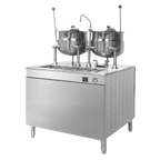 Thumbnail image #1 for Cleveland Range 24DMK6 24-Inch Direct Steam Kettle on Modular Base, One 6-Gallon Kettle, Manual Tilt, 316 Stainless Steel Liner