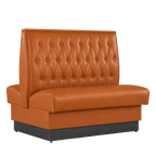 Thumbnail image #1 for ATSMFG ATS AT&S-AD-W42-BT GR8 William Standard Booth, double, 48" long x 42" high, Sewn Button-tuft back, removable sinuous spring seat with