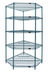 Thumbnail image #1 for Quantum 5-Shelf Stationary Wire Shelving Starter Kit, 42 Inch Wide x 24 Inch Deep, Green Epoxy Antimicrobial