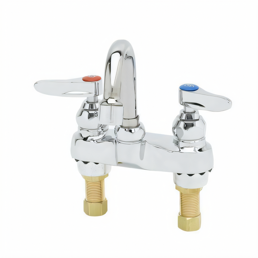 Product image #1 for 4-Inch Centerset Deck Mount Medical Lavatory Faucet with Swivel Gooseneck and 2.2 GPM Aerator
