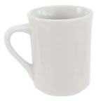 Thumbnail image #2 for Crestware Alpine White AL16 Ceramic Coffee Mug, 8-1/2 oz., Vitrified, Oven & Microwave Safe Case of 3