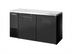 Thumbnail image #1 for True 60-1/8 Inch Two-Section Solid Door Back Bar Cooler with Stainless Steel Top and Left-Side Self-Contained Refrigeration