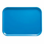 Thumbnail image #2 for Cambro Camtray® 1318105 Rectangular Fiberglass Cafeteria Tray, 12-5/8 x 17-3/4 x 11/16 Inches, Horizon Blue Case of 12