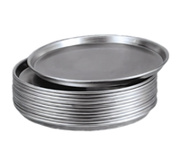 American Metalcraft 8-Inch Round Tapered/Nesting Solid Pizza Pan, 14-Gauge Aluminum