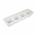 Thumbnail image #1 for Winco 4-Compartment Bar Garnish Caddy with Cover, White ABS Plastic