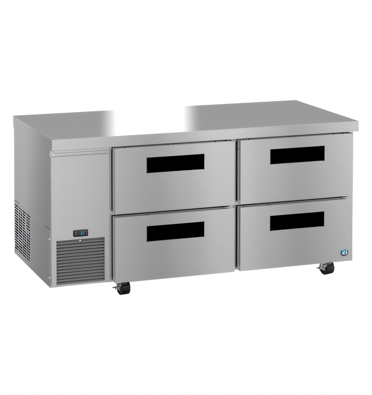 Product image #1 for Hoshizaki Steelheart 2-Section Undercounter Drawer Refrigerator, 67 Inch, 19.97 Cu. Ft., Self-Contained Side-Mounted Refrigeration
