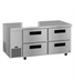 Thumbnail image #1 for Hoshizaki Steelheart 2-Section Undercounter Drawer Refrigerator, 67 Inch, 19.97 Cu. Ft., Self-Contained Side-Mounted Refrigeration